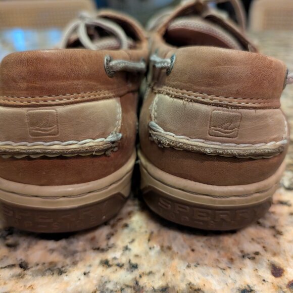 Sperry Boat Shoe Men's 10.5 M Billfish 3-Eye Light Tan Leather 0799023 - Picture 5 of 8